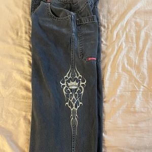2 pair of jnco tribal jeans